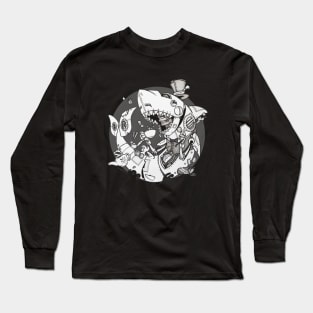 Dapper Steampunk shark Long Sleeve T-Shirt